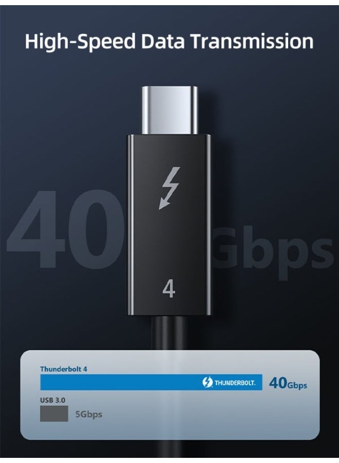 كابل تايم كابل ثندربولت 4، USB-C إلى USB-C، يدعم دقة 8K بمعدل 60 هرتز - Image 5